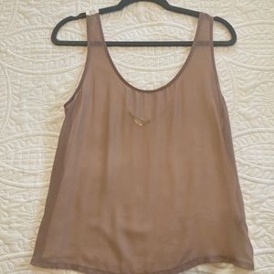 Nice tank top with sheer front